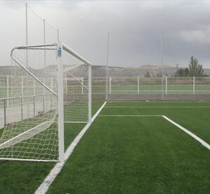Aluminum 7-a-side soccer goal with upper arches - EFPA002