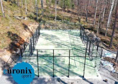 Paddle tennis court in Finland