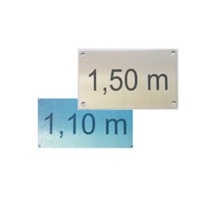 EPI171000 Placa marcación profunidad (150x100x15mm) personalizables