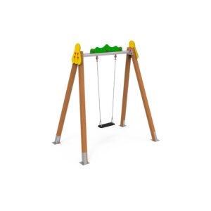 Monoplaza Asiento Plano Madera- ECLP01P