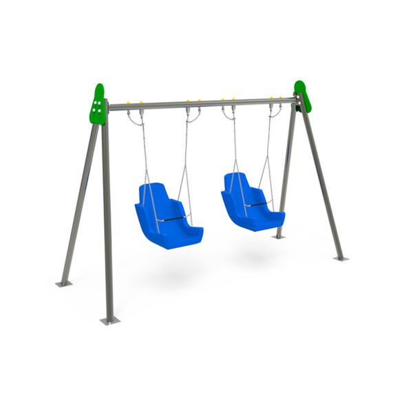 Biplaza Asiento Inclusivo Inoxidable ♿︎- ECLP12-INOX-I