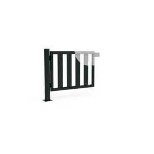 Puerta metálica galvanizada y lacada- EVLL04-G