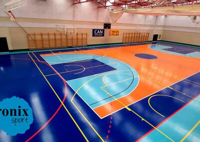 Before and after the sports centre in Marcilla
